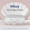 image:imageBlissy Silk Sleep Mask  Eye Sleeping Mask for Women amp Men for Total Blackout  100 Pure Mulberry Silk 22 Momme 6a Fibers  Blindfold Sleep Mask Side Sleeper Eye Cover LavenderSilver