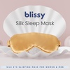 image:imageBlissy Silk Sleep Mask  Eye Sleeping Mask for Women amp Men for Total Blackout  100 Pure Mulberry Silk 22 Momme 6a Fibers  Blindfold Sleep Mask Side Sleeper Eye Cover LavenderGold