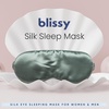 image:imageBlissy Silk Sleep Mask  Eye Sleeping Mask for Women amp Men for Total Blackout  100 Pure Mulberry Silk 22 Momme 6a Fibers  Blindfold Sleep Mask Side Sleeper Eye Cover LavenderMatcha