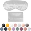 image:imageBlissy Silk Sleep Mask  Eye Sleeping Mask for Women amp Men for Total Blackout  100 Pure Mulberry Silk 22 Momme 6a Fibers  Blindfold Sleep Mask Side Sleeper Eye Cover LavenderSilver