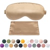 image:imageBlissy Silk Sleep Mask  Eye Sleeping Mask for Women amp Men for Total Blackout  100 Pure Mulberry Silk 22 Momme 6a Fibers  Blindfold Sleep Mask Side Sleeper Eye Cover LavenderTaupe
