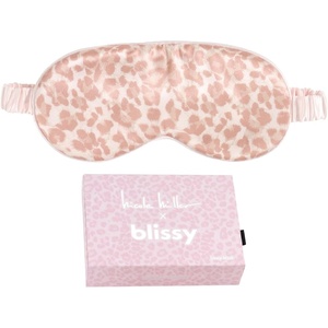 image:imageBlissy Silk Sleep Mask  Eye Sleeping Mask for Women amp Men for Total Blackout  100 Pure Mulberry Silk 22 Momme 6a Fibers  Blindfold Sleep Mask Side Sleeper Eye Cover LavenderMauve Cheetah