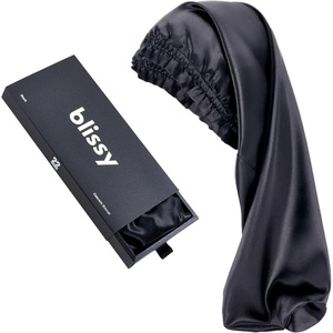image:imageBLISSY Cascade Silk BonnetBlack