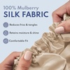 image:imageBLISSY Silk Bonnet For Sleeping For Long And Curly Hair  100 Pure Mulberry Silk 22 Momme 6a Highgrade FibersChampagne Large