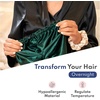 image:imageBLISSY Silk Bonnet For Sleeping For Long And Curly Hair  100 Pure Mulberry Silk 22 Momme 6a Highgrade FibersEmerald
