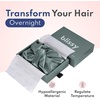 image:imageBLISSY Silk Bonnet For Sleeping For Long And Curly Hair  100 Pure Mulberry Silk 22 Momme 6a Highgrade FibersMatcha