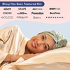 image:imageBLISSY Silk Bonnet For Sleeping For Long And Curly Hair  100 Pure Mulberry Silk 22 Momme 6a Highgrade FibersMatcha