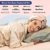 image:imageBLISSY Silk Bonnet For Sleeping For Long And Curly Hair  100 Pure Mulberry Silk 22 Momme 6a Highgrade FibersPink