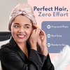 image:imageBLISSY Silk Bonnet For Sleeping For Long And Curly Hair  100 Pure Mulberry Silk 22 Momme 6a Highgrade FibersPink