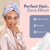 image:imageBLISSY Silk Bonnet For Sleeping For Long And Curly Hair  100 Pure Mulberry Silk 22 Momme 6a Highgrade FibersTie Dye