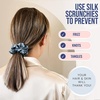 image:imageBlissy Silk Scrunchies 3 Pack  100 Pure Mulberry Silk  22 Momme 6A HighGrade Fibers Scrunchie for Straight amp Curly Hair BlackGoldPink RegularAsh Blue