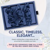 image:imageBlissy Silk Scrunchies 3 Pack  100 Pure Mulberry Silk  22 Momme 6A HighGrade Fibers Scrunchie for Straight amp Curly Hair BlackGoldPink RegularBlue