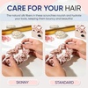 image:imageBlissy Silk Scrunchies 3 Pack  100 Pure Mulberry Silk  22 Momme 6A HighGrade Fibers Scrunchie for Straight amp Curly Hair BlackGoldPink RegularNicole Miller  Mauve Cheetah