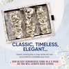 image:imageBlissy Silk Scrunchies 3 Pack  100 Pure Mulberry Silk  22 Momme 6A HighGrade Fibers Scrunchie for Straight amp Curly Hair BlackGoldPink RegularNicole Miller NY to Paris