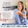 image:imageBlissy Silk Scrunchies 3 Pack  100 Pure Mulberry Silk  22 Momme 6A HighGrade Fibers Scrunchie for Straight amp Curly Hair BlackGoldPink RegularNicole Miller  Mauve Cheetah