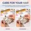 image:imageBlissy Silk Scrunchies 3 Pack  100 Pure Mulberry Silk  22 Momme 6A HighGrade Fibers Scrunchie for Straight amp Curly Hair BlackGoldPink RegularNicole Miller NY to Paris