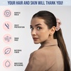 image:imageBlissy Silk Scrunchies 3 Pack  100 Pure Mulberry Silk  22 Momme 6A HighGrade Fibers Scrunchie for Straight amp Curly Hair BlackGoldPink RegularPink