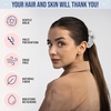 image:imageBlissy Silk Scrunchies 3 Pack  100 Pure Mulberry Silk  22 Momme 6A HighGrade Fibers Scrunchie for Straight amp Curly Hair BlackGoldPink RegularSilver