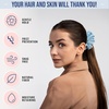 image:imageBlissy Silk Scrunchies 3 Pack  100 Pure Mulberry Silk  22 Momme 6A HighGrade Fibers Scrunchie for Straight amp Curly Hair BlackGoldPink RegularSky Blue