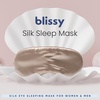 image:imageBlissy Silk Sleep Mask  Eye Sleeping Mask for Women amp Men for Total Blackout  100 Pure Mulberry Silk 22 Momme 6a Fibers  Blindfold Sleep Mask Side Sleeper Eye Cover Royal PurpleChampagne