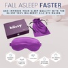 image:imageBlissy Silk Sleep Mask  Eye Sleeping Mask for Women amp Men for Total Blackout  100 Pure Mulberry Silk 22 Momme 6a Fibers  Blindfold Sleep Mask Side Sleeper Eye Cover Royal PurpleRoyal Purple