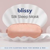 image:imageBlissy Silk Sleep Mask  Eye Sleeping Mask for Women amp Men for Total Blackout  100 Pure Mulberry Silk 22 Momme 6a Fibers  Blindfold Sleep Mask Side Sleeper Eye Cover Royal PurpleRose