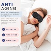 image:imageBlissy Silk Sleep Mask  Eye Sleeping Mask for Women amp Men for Total Blackout  100 Pure Mulberry Silk 22 Momme 6a Fibers  Blindfold Sleep Mask Side Sleeper Eye Cover Royal PurpleBlack