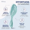 image:imageBlissy Detangling Brush for Curly Thick amp Natural Hair  Flexible Silicone Bristle Hair Brush for Women Wet amp Dry UseBlue