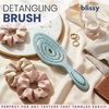 image:imageBlissy Detangling Brush for Curly Thick amp Natural Hair  Flexible Silicone Bristle Hair Brush for Women Wet amp Dry UseBlue
