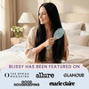 image:imageBlissy Detangling Brush for Curly Thick amp Natural Hair  Flexible Silicone Bristle Hair Brush for Women Wet amp Dry UseBlue