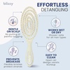 image:imageBlissy Detangling Brush for Curly Thick amp Natural Hair  Flexible Silicone Bristle Hair Brush for Women Wet amp Dry UseCream