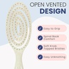 image:imageBlissy Detangling Brush for Curly Thick amp Natural Hair  Flexible Silicone Bristle Hair Brush for Women Wet amp Dry UseCream