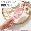 image:imageBlissy Detangling Brush for Curly Thick amp Natural Hair  Flexible Silicone Bristle Hair Brush for Women Wet amp Dry UsePink