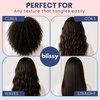 image:imageBlissy Detangling Brush for Curly Thick amp Natural Hair  Flexible Silicone Bristle Hair Brush for Women Wet amp Dry UsePink