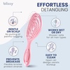 image:imageBlissy Detangling Brush for Curly Thick amp Natural Hair  Flexible Silicone Bristle Hair Brush for Women Wet amp Dry UsePink