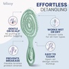 image:imageBlissy Detangling Brush for Curly Thick amp Natural Hair  Flexible Silicone Bristle Hair Brush for Women Wet amp Dry UseTeal