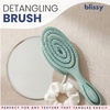image:imageBlissy Detangling Brush for Curly Thick amp Natural Hair  Flexible Silicone Bristle Hair Brush for Women Wet amp Dry UseTeal