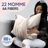 image:imageBlissy Silk Pillowcase  100 Pure Mulberry Silk  22 Momme 6A HighGrade Fibers  Silk Pillow Cover for Hair amp Skin  Regular Queen amp King Emerald StandardChampagne