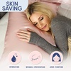 image:imageBlissy Silk Pillowcase  100 Pure Mulberry Silk  22 Momme 6A HighGrade Fibers  Silk Pillow Cover for Hair amp Skin  Regular Queen amp King Emerald StandardPink