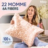 image:imageBlissy Silk Pillowcase  100 Pure Mulberry Silk  22 Momme 6A HighGrade Fibers  Silk Pillow Cover for Hair amp Skin  Regular Queen amp King Emerald StandardNicole Miller  Mauve Cheetah