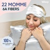 image:imageBlissy Silk Pillowcase  100 Pure Mulberry Silk  22 Momme 6A HighGrade Fibers  Silk Pillow Cover for Hair amp Skin  Regular Queen amp King Emerald StandardSilver