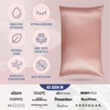 image:imageBlissy Silk Pillowcase  100 Pure Mulberry Silk  22 Momme 6A HighGrade Fibers  Silk Pillow Cover for Hair amp Skin  Regular Queen amp King Emerald StandardRose Gold