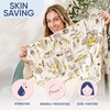 image:imageBlissy Silk Pillowcase  100 Pure Mulberry Silk  22 Momme 6A HighGrade Fibers  Silk Pillow Cover for Hair amp Skin  Regular Queen amp King Emerald StandardNicole Miller  Ny to Paris