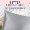image:imageBlissy Silk Pillowcase  100 Pure Mulberry Silk  22 Momme 6A HighGrade Fibers  Silk Pillow Cover for Hair amp Skin  Regular Queen amp King Emerald StandardSilver