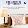 image:imageBlissy Silk Pillowcase  100 Pure Mulberry Silk  22 Momme 6A HighGrade Fibers  Silk Pillow Cover for Hair amp Skin  Regular Queen amp King Emerald StandardNicole Miller  Mauve Cheetah