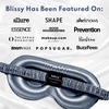 image:imageBlissy Silk Sleep Mask Profile  100 Pure Mulberry Silk 22 Momme 6A Fibers Silk Eye Sleeping Mask for Women amp Men for Total Blackout  Blindfold Silk Sleep Mask Side Sleeper Eye Cover GreyAsh Blue