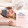image:imageBlissy Silk Sleep Mask Profile  100 Pure Mulberry Silk 22 Momme 6A Fibers Silk Eye Sleeping Mask for Women amp Men for Total Blackout  Blindfold Silk Sleep Mask Side Sleeper Eye Cover GreyBlue