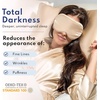 image:imageBlissy Silk Sleep Mask Profile  100 Pure Mulberry Silk 22 Momme 6A Fibers Silk Eye Sleeping Mask for Women amp Men for Total Blackout  Blindfold Silk Sleep Mask Side Sleeper Eye Cover GreyChampagne