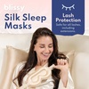 image:imageBlissy Silk Sleep Mask Profile  100 Pure Mulberry Silk 22 Momme 6A Fibers Silk Eye Sleeping Mask for Women amp Men for Total Blackout  Blindfold Silk Sleep Mask Side Sleeper Eye Cover GreyChampagne