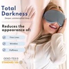 image:imageBlissy Silk Sleep Mask Profile  100 Pure Mulberry Silk 22 Momme 6A Fibers Silk Eye Sleeping Mask for Women amp Men for Total Blackout  Blindfold Silk Sleep Mask Side Sleeper Eye Cover GreyBlue